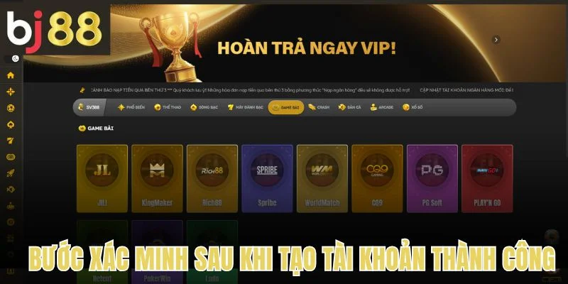 Đăng ký 3 Các bước xác minh sau khi đăng ký thành công