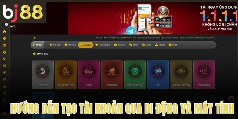 Đăng ký 2 Hướng dẫn đăng ký qua di động và máy tính