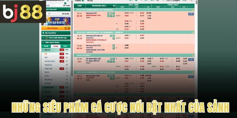 Thể Thao 3 Những siêu phẩm cá cược nổi bật nhất của sảnh thể thao